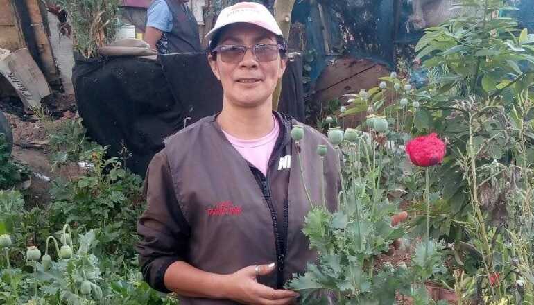 Alexandra es la presidenta de la Junta de Acción Comunal del barrio. Foto: Facebook Huerta Madre Tierra - Divino Niño. Alexandra Neuto